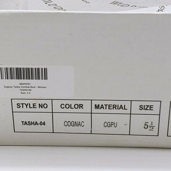 Wild Diva Lounge Tasha 04 Combat Boots Cognac New - Picture 10 of 10